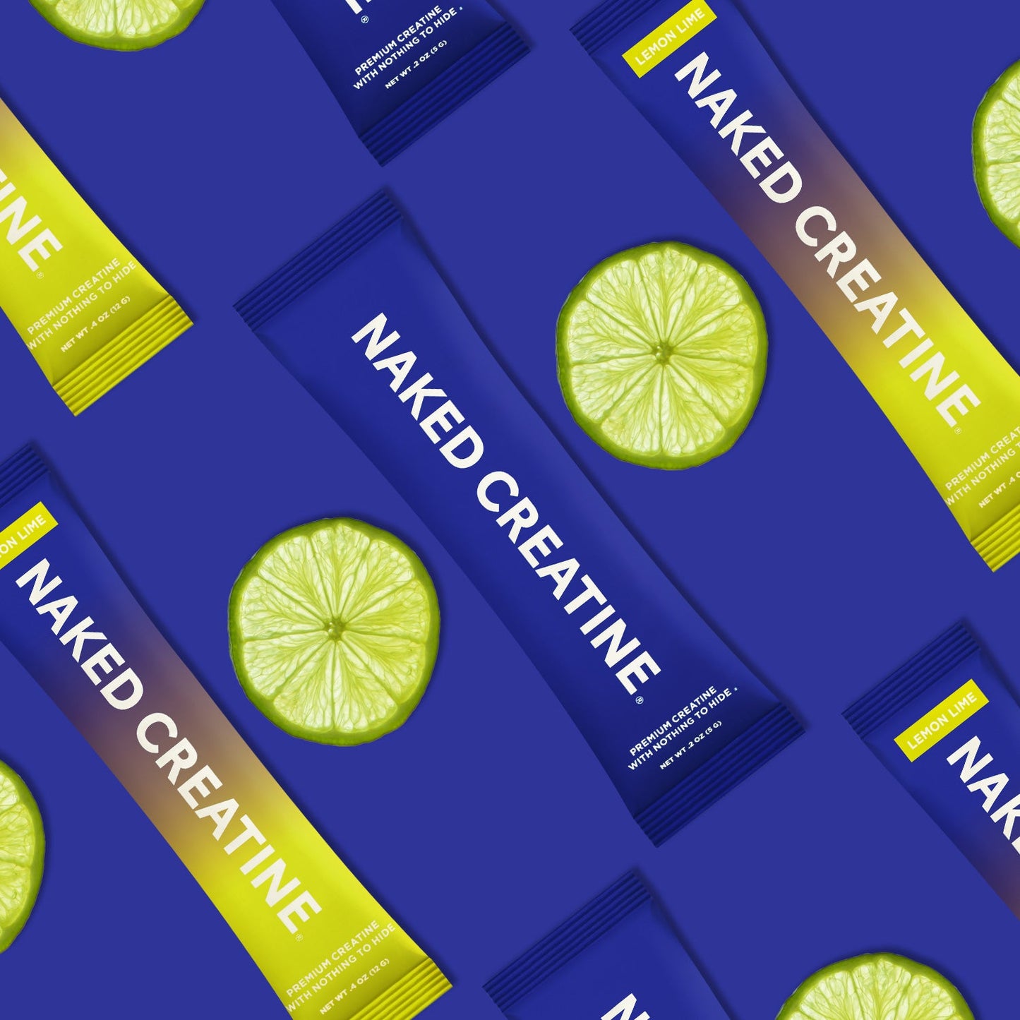 Lemon Lime Creatine Travel Packs - Lemon Lime Sticks for Simple Pre - or Post - Workout Routines
