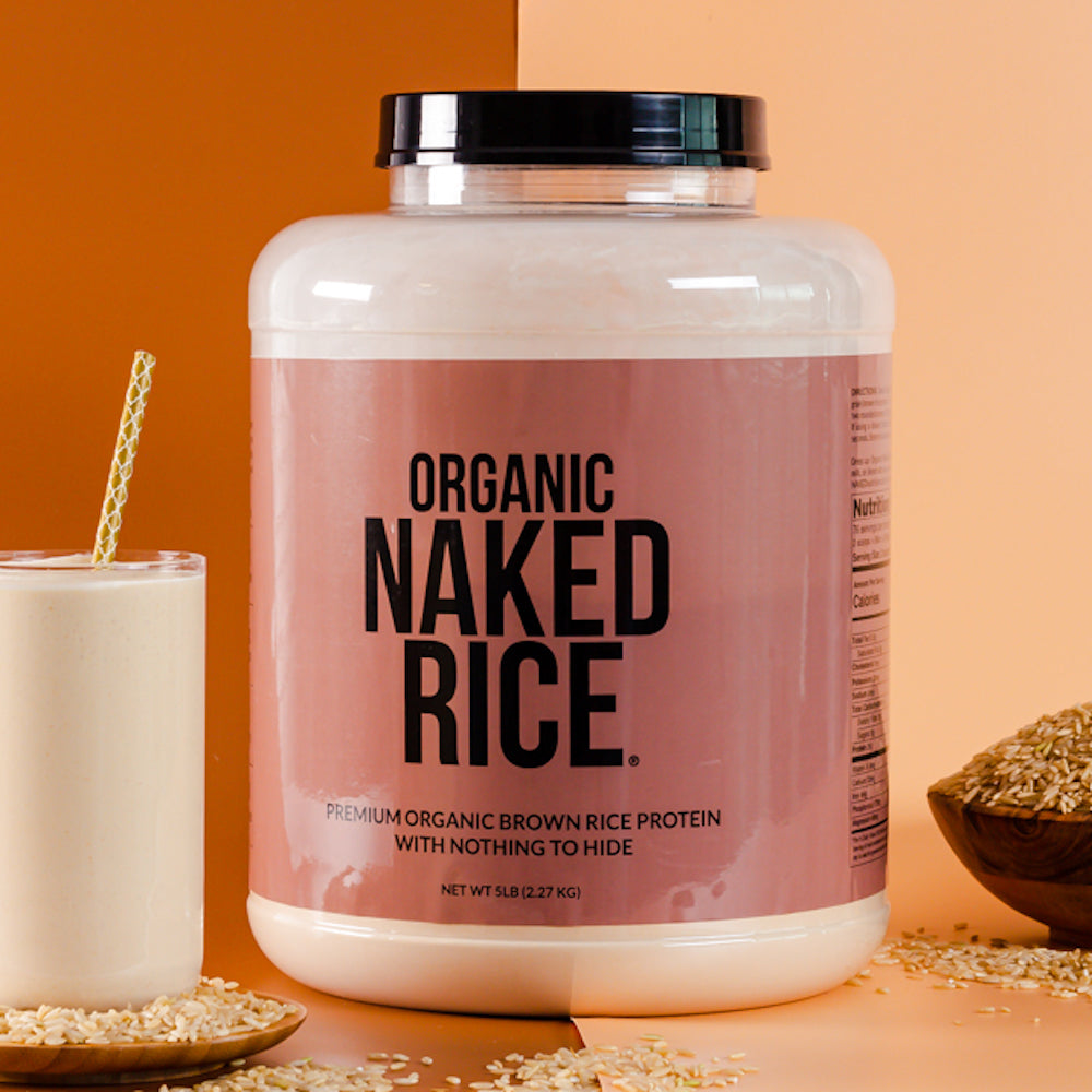 Organic Brown Rice Protein Powder 1lb - Unflavored 1LB for Convenient Daily Protein Mixing