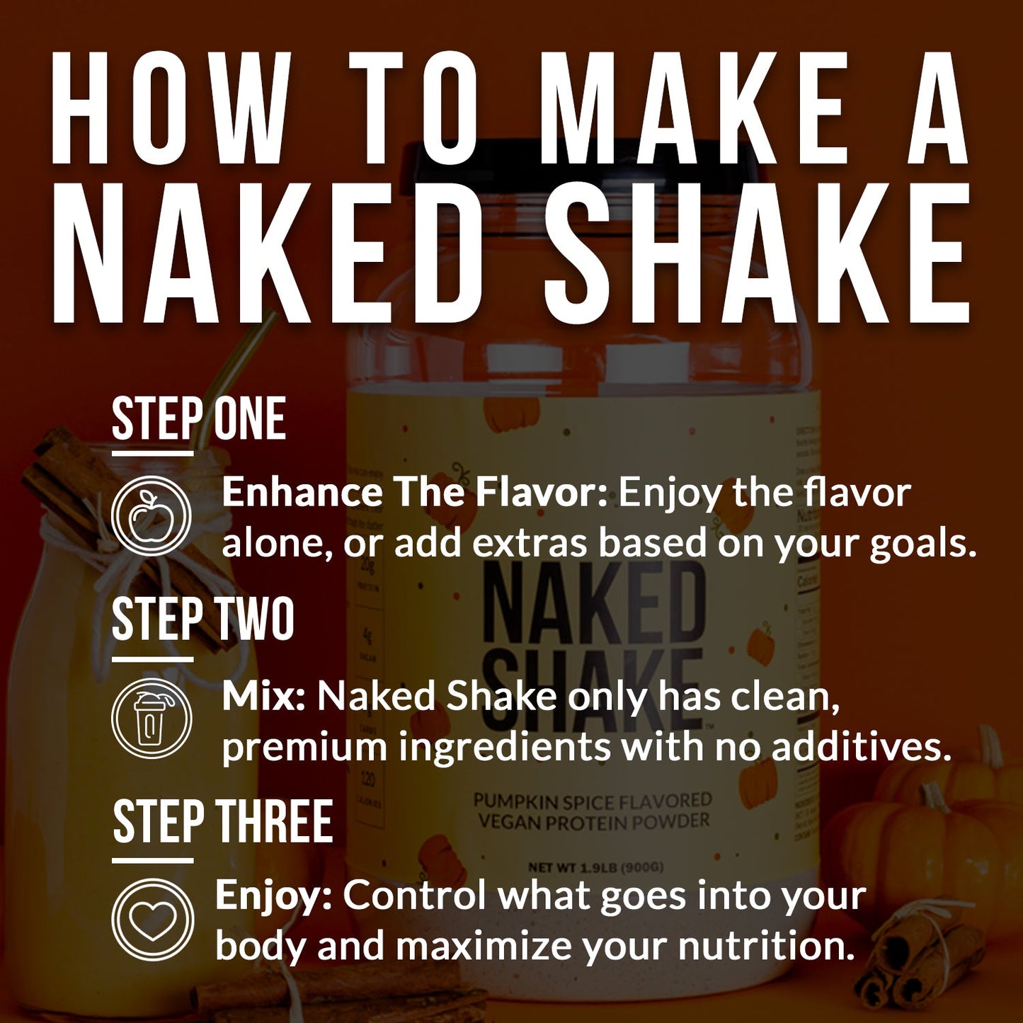 Pumpkin Spice Protein Shake - Pumpkin Spice for Smooth Shakes at Home or On the Go