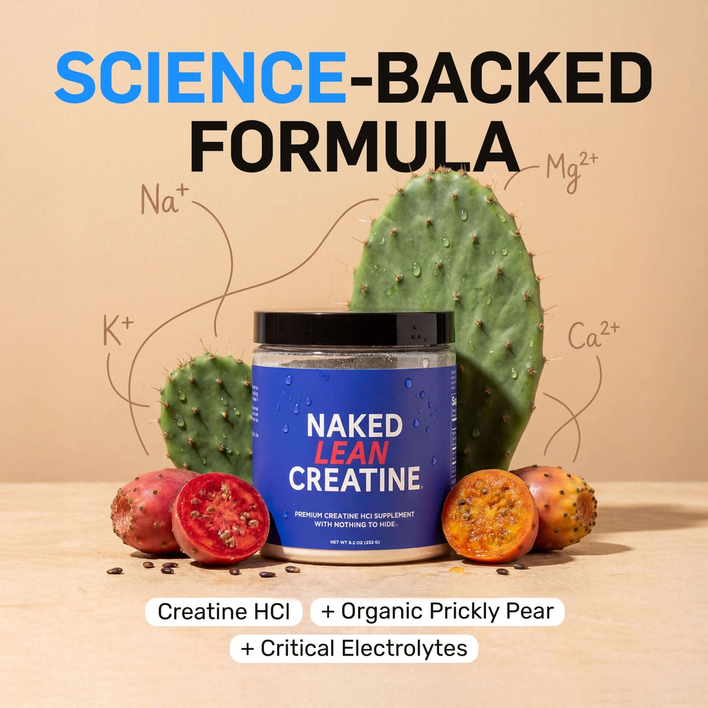 Creatine HCl Powder - Unflavored for Simple Pre - or Post - Workout Routines