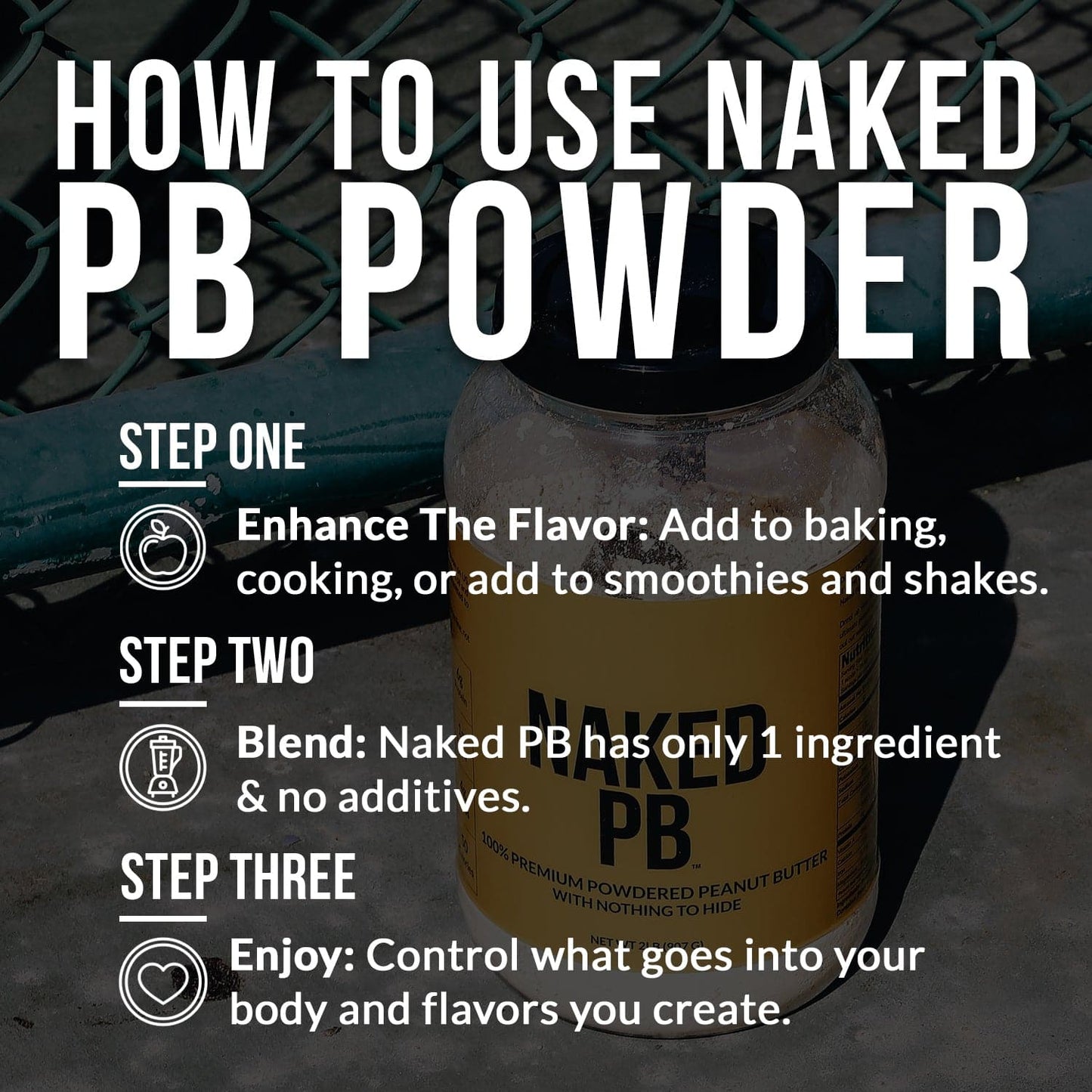 Powdered Peanut Butter - PB - 1.5 LB for Convenient Daily Protein Mixing