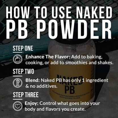 Powdered Peanut Butter - PB - 1.5 LB for Convenient Daily Protein Mixing