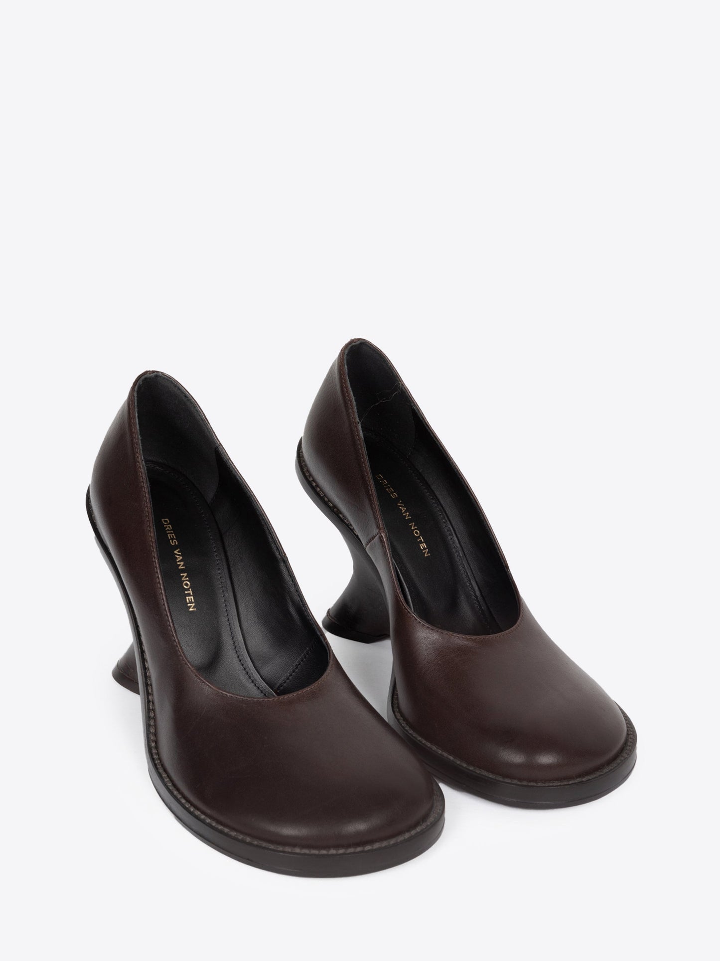 Leather Wedge Pumps