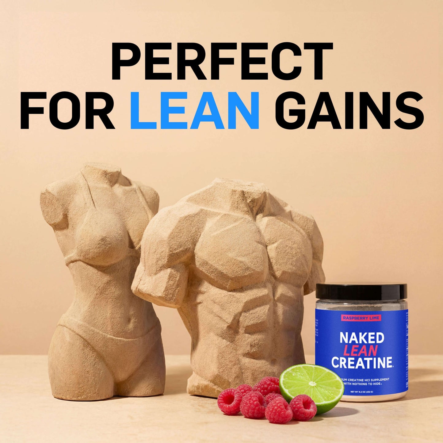 Raspberry Lime Creatine HCl Powder - Raspberry Lime for Simple Pre - or Post - Workout Routines