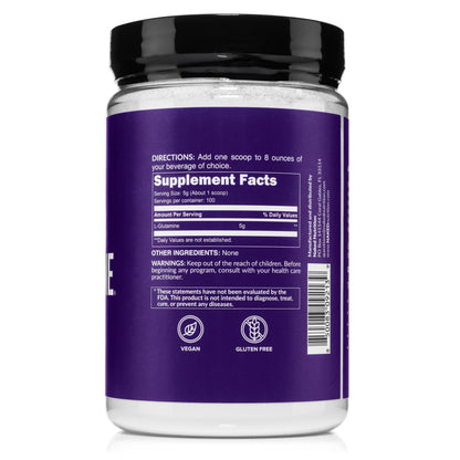 Glutamine Powder - 1.1LB for Simple Pre - or Post - Workout Routines