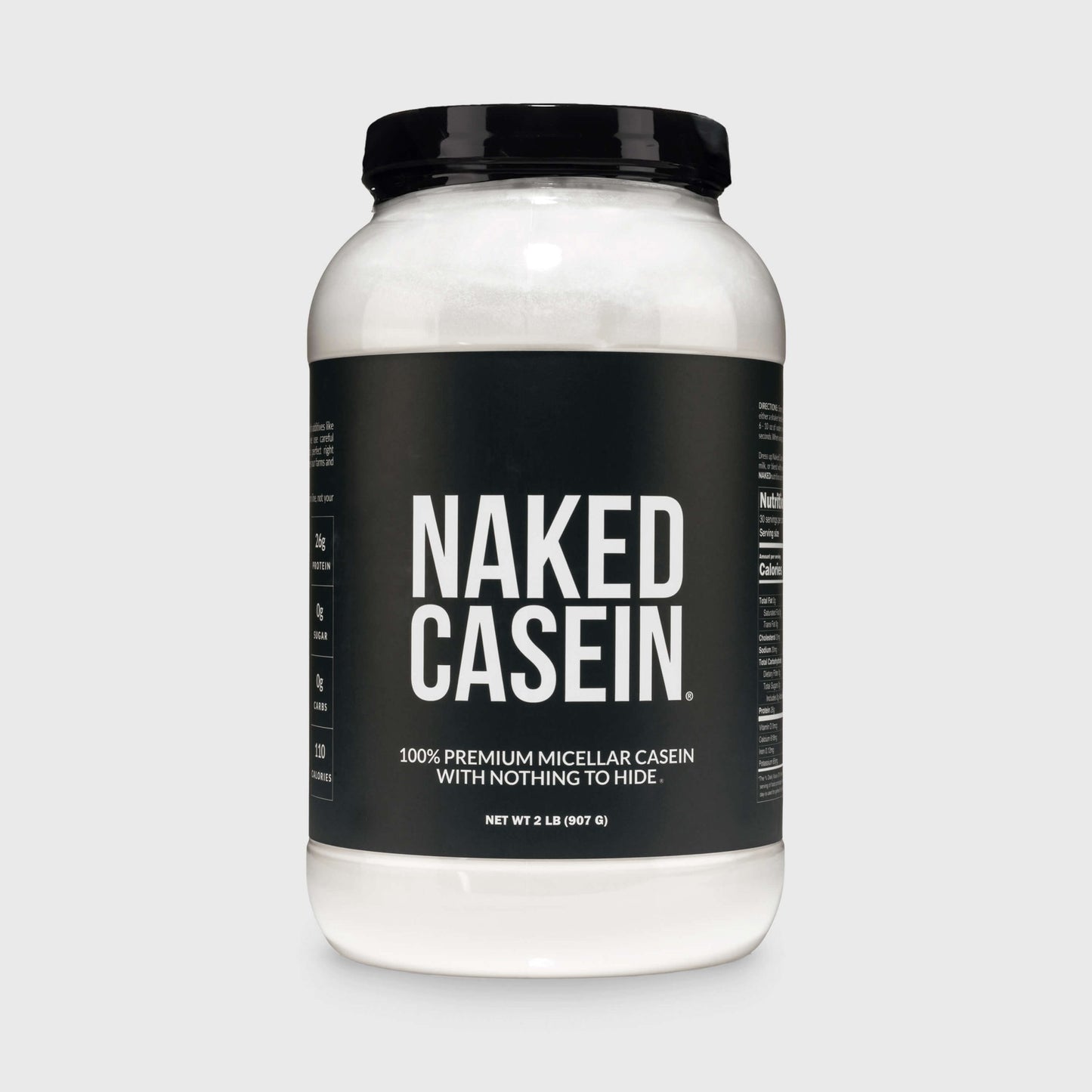 Micellar Casein Protein Powder - Unflavored - Standard Size for Convenient Daily Protein Mixing