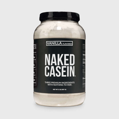 Vanilla Casein Protein Powder - Vanilla - Standard Size for Convenient Daily Protein Mixing