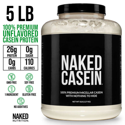 Micellar Casein Protein Powder - Unflavored - Value Size for Convenient Daily Protein Mixing