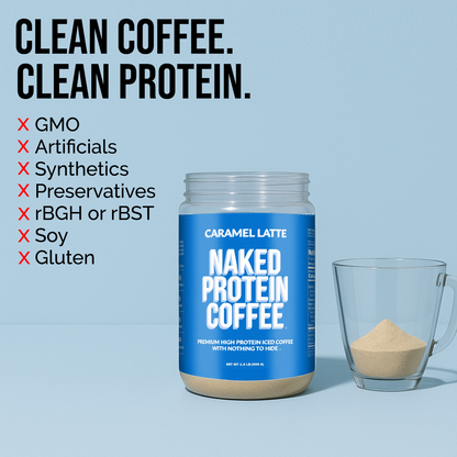 Caramel Latte Protein Iced Coffee - Caramel Latte for Smooth Iced Coffee Protein Routines