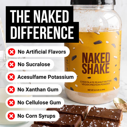 Chocolate PB Protein Shake - Chocolate Peanut Butter for Smooth Shakes at Home or On the Go