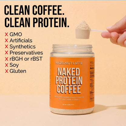 Hazelnut Latte Protein Iced Coffee - Hazelnut Latte for Smooth Iced Coffee Protein Routines