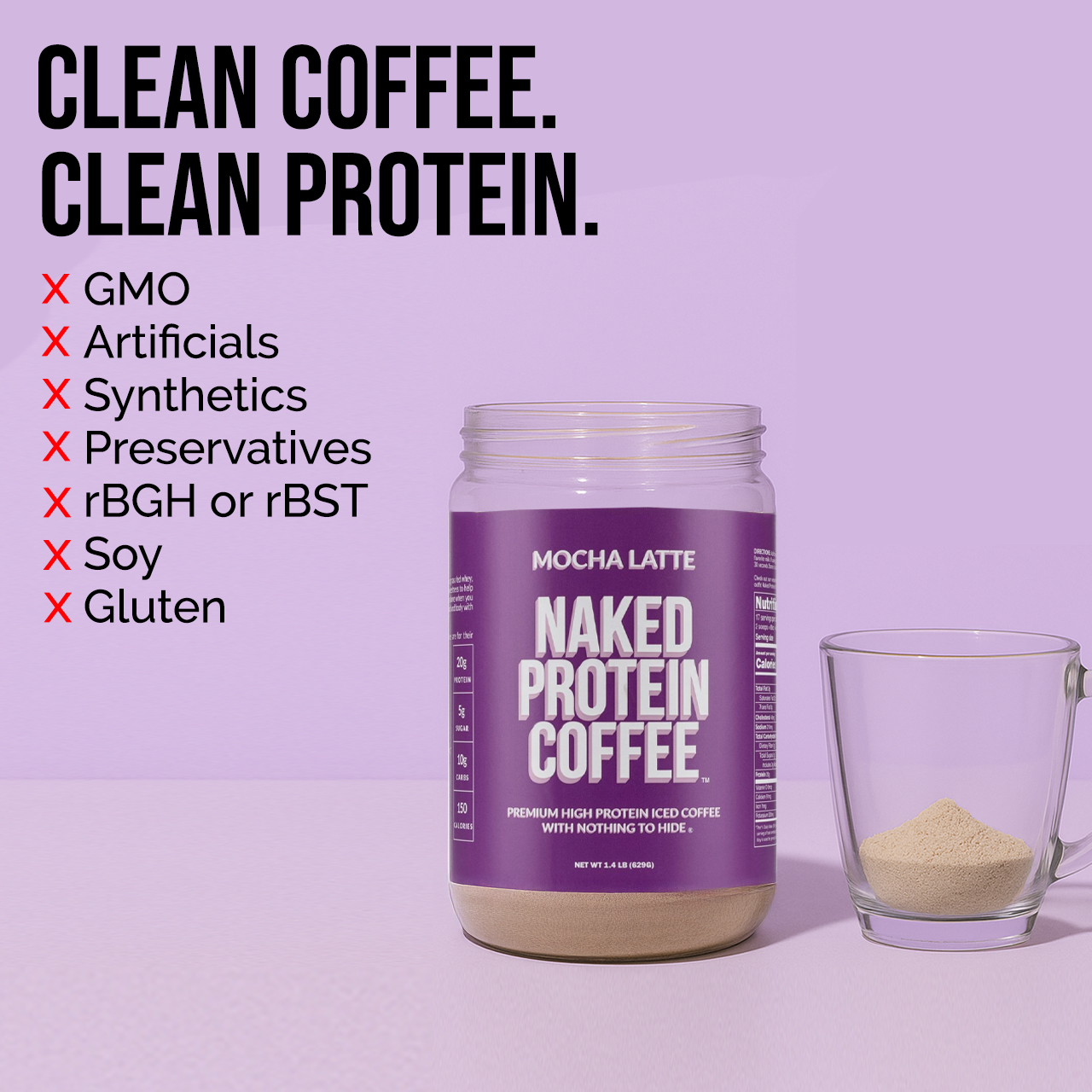 Mocha Latte Protein Iced Coffee - Mocha Latte for Smooth Iced Coffee Protein Routines