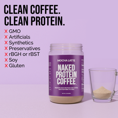 Mocha Latte Protein Iced Coffee - Mocha Latte for Smooth Iced Coffee Protein Routines