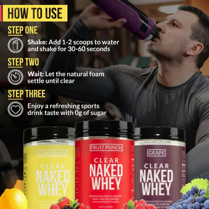 Fruit Punch Whey Protein Isolate - Fruit Punch for Straightforward Daily Mixing