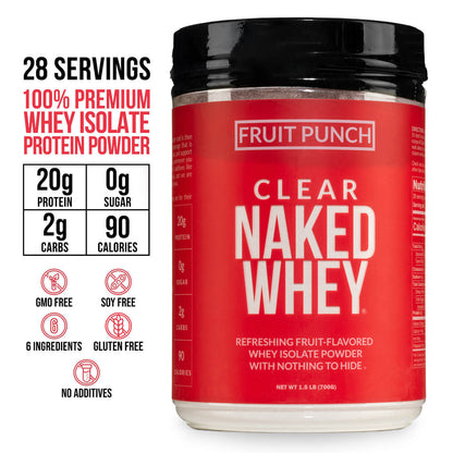 Fruit Punch Whey Protein Isolate - Fruit Punch for Straightforward Daily Mixing