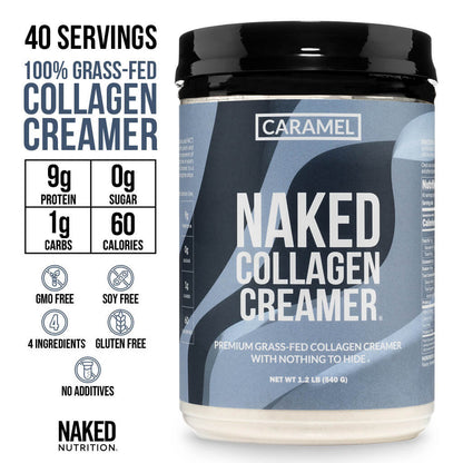 Caramel Coffee Creamer - Caramel Collagen Creamer for Smooth Iced Coffee Protein Routines