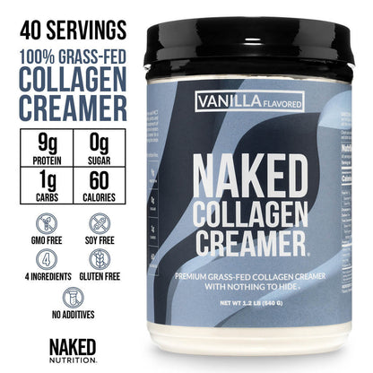 Vanilla Collagen Creamer - Vanilla Collagen Creamer for Smooth Iced Coffee Protein Routines