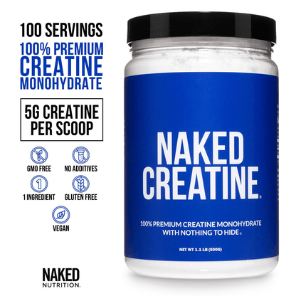 Creatine Monohydrate Powder - Unflavored - Standard Size for Simple Pre - or Post - Workout Routines
