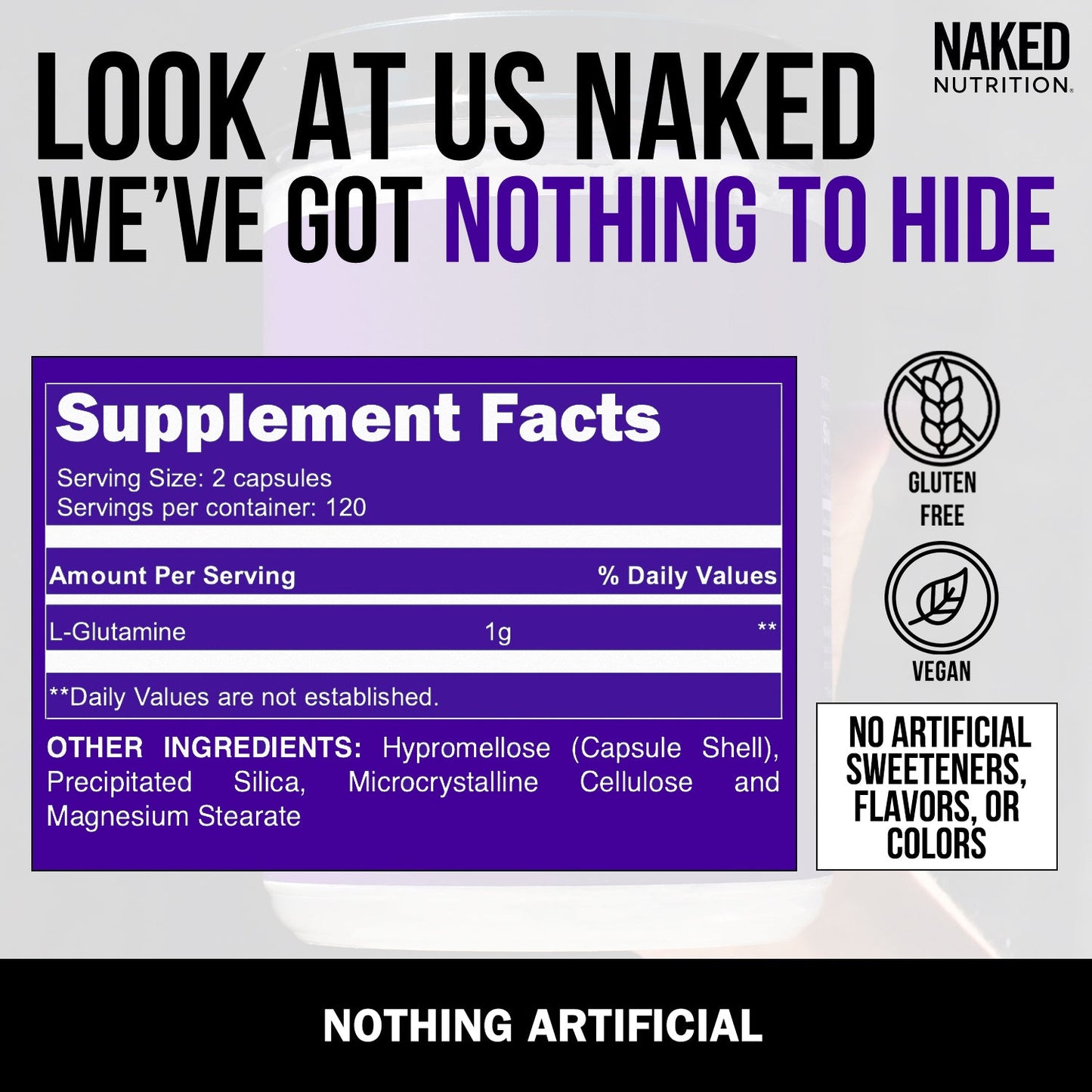 Glutamine Capsules - Capsules for Simple Pre - or Post - Workout Routines
