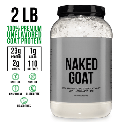 Goat Whey Protein Powder - Unflavored for Convenient Daily Protein Mixing