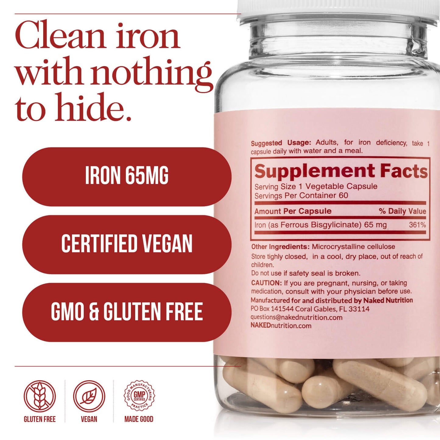 Daily Iron Supplement - Iron for Simple Daily Nutrition Routines