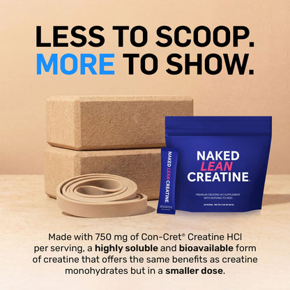 Creatine HCl Travel Packets - Stick Packs for Simple Pre - or Post - Workout Routines