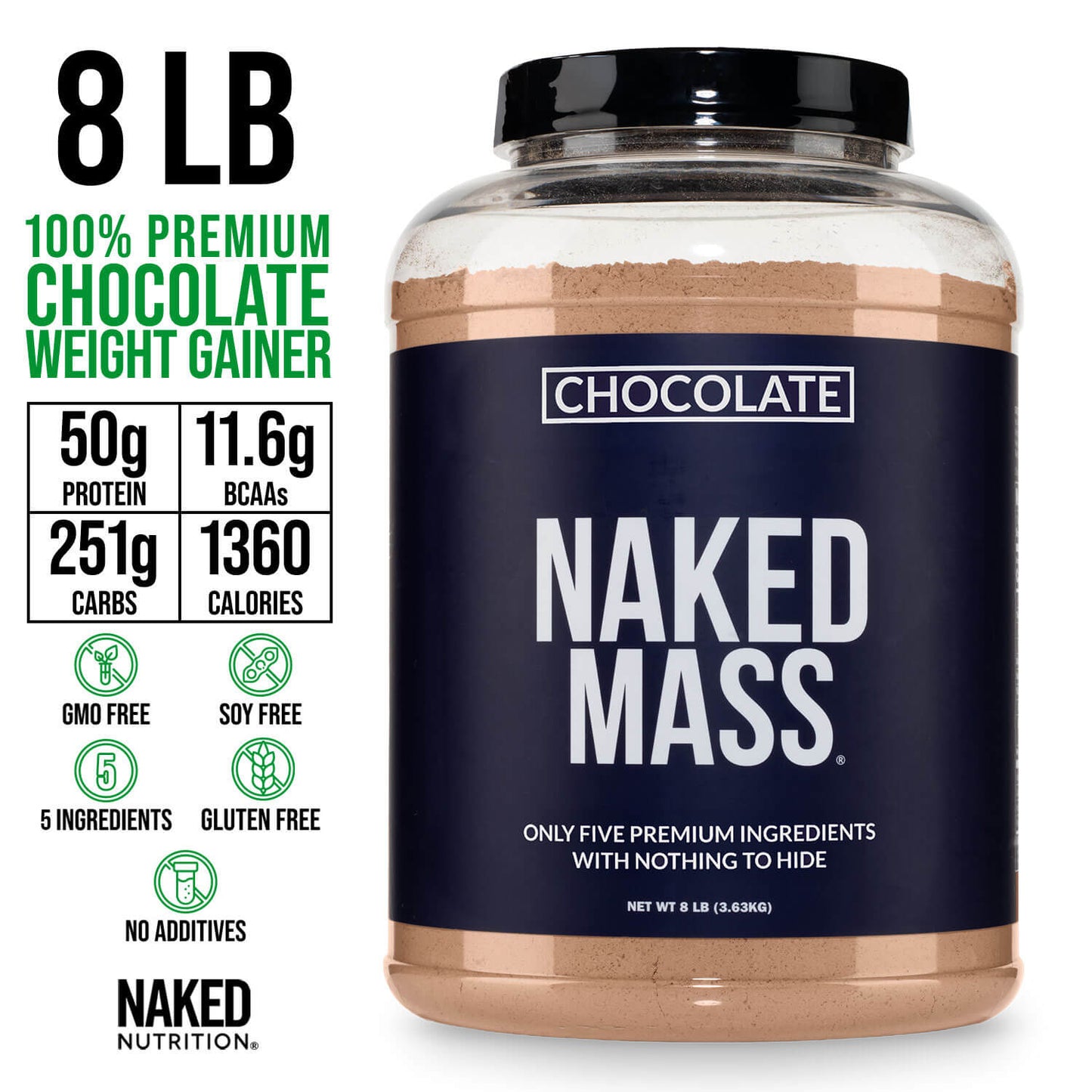 Chocolate Mass Gainer Protein Supplement - Chocolate Made for Smooth, Calorie - Rich Shakes
