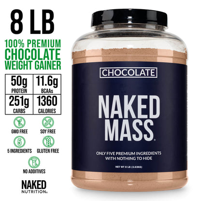 Chocolate Mass Gainer Protein Supplement - Chocolate Made for Smooth, Calorie - Rich Shakes