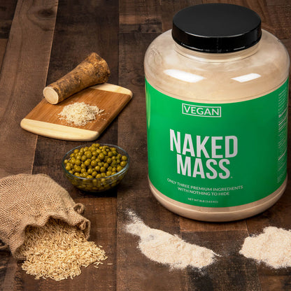 Vegan Mass Gainer Supplement - Unflavored (Vegan) Made for Smooth, Calorie - Rich Shakes