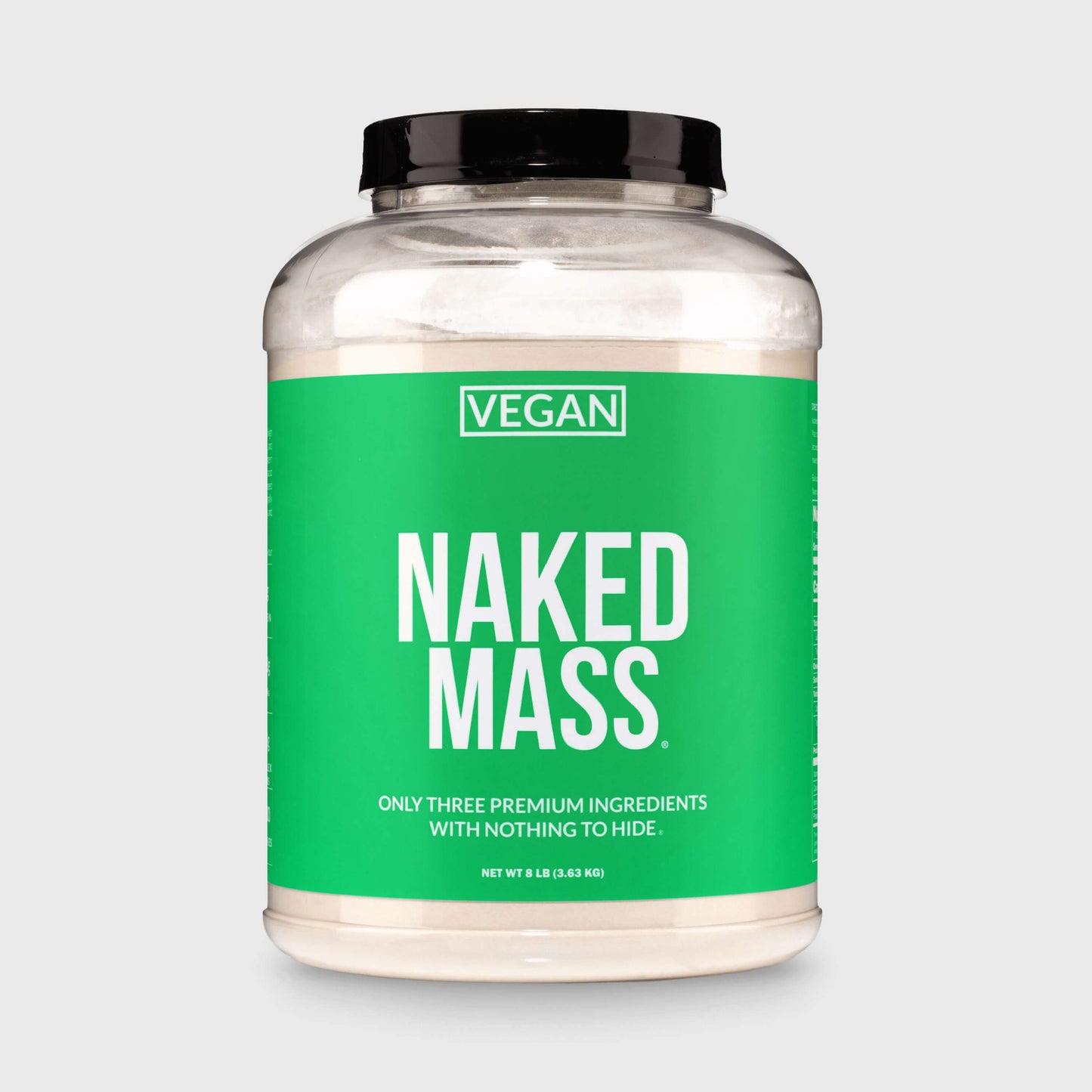Vegan Mass Gainer Supplement - Unflavored (Vegan) Made for Smooth, Calorie - Rich Shakes