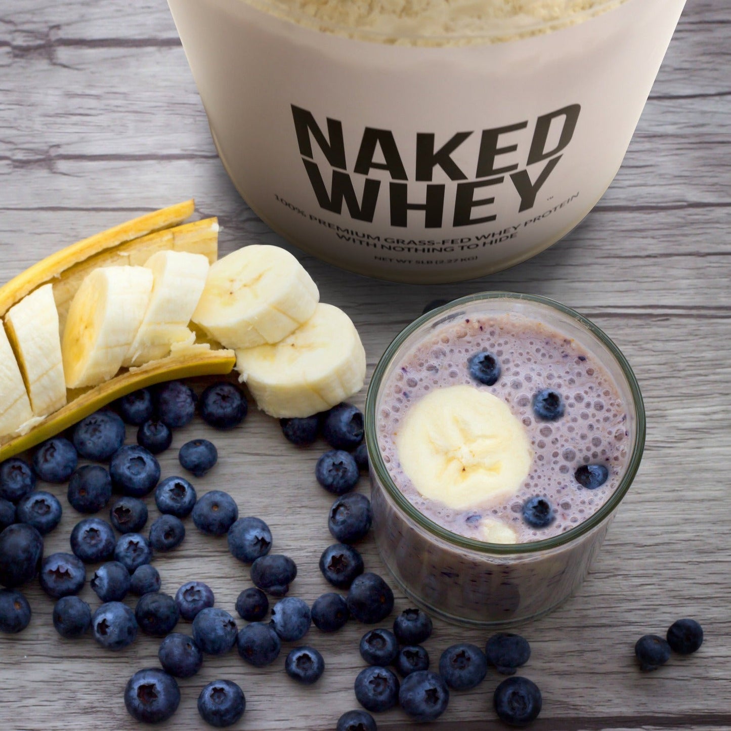 Grass Fed Whey Protein Powder - Unflavored - Compact Size for Convenient Daily Protein Mixing