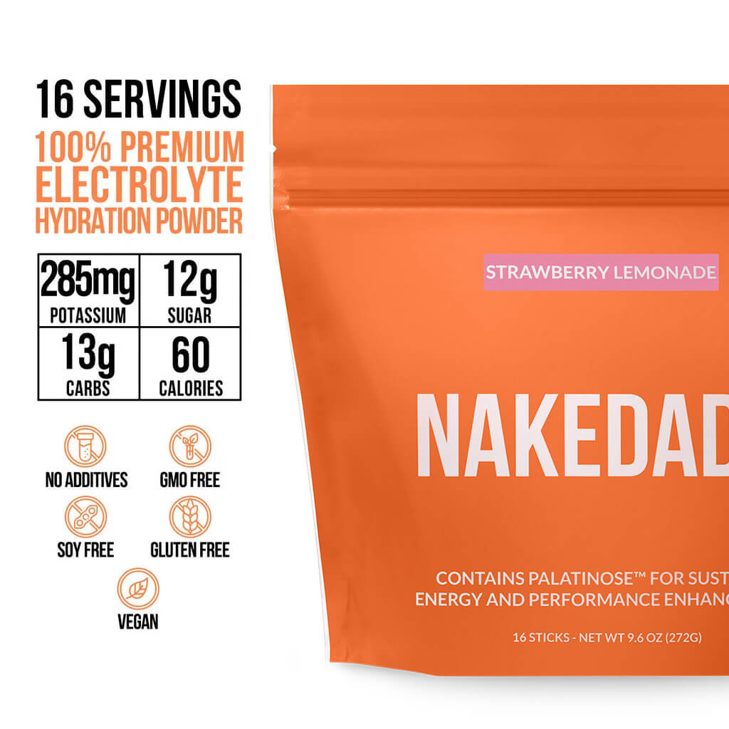 Electrolytes Powder Packets - Strawberry Lemonade - Strawberry Lemonade for Quick Drink Preparation On the Go