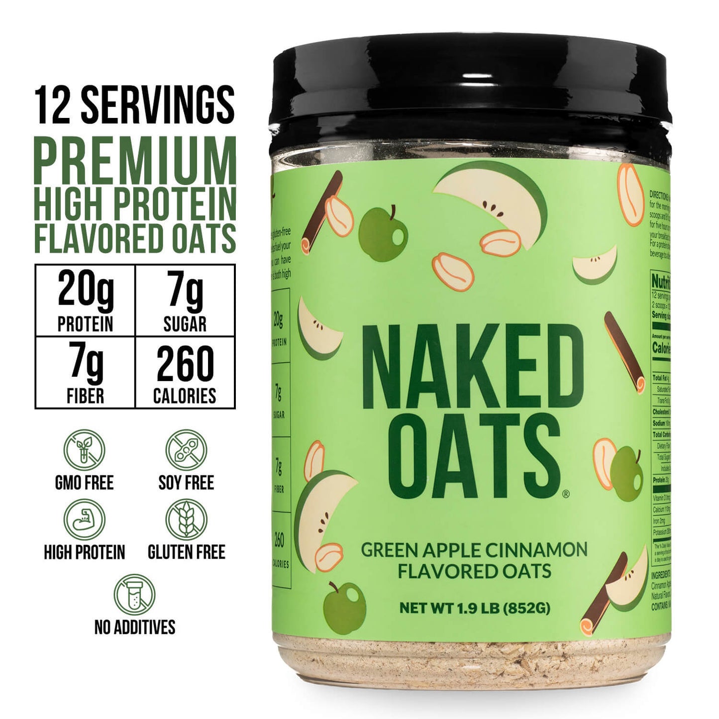 Green Apple Cinnamon Protein Oats - Green Apple Cinnamon Made for Quick and Flavorful Breakfasts