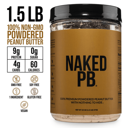 Powdered Peanut Butter - PB - 1.5 LB for Convenient Daily Protein Mixing