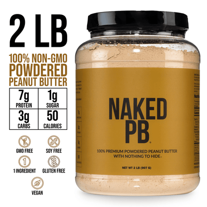 Powdered Peanut Butter - PB - 2 LB for Convenient Daily Protein Mixing