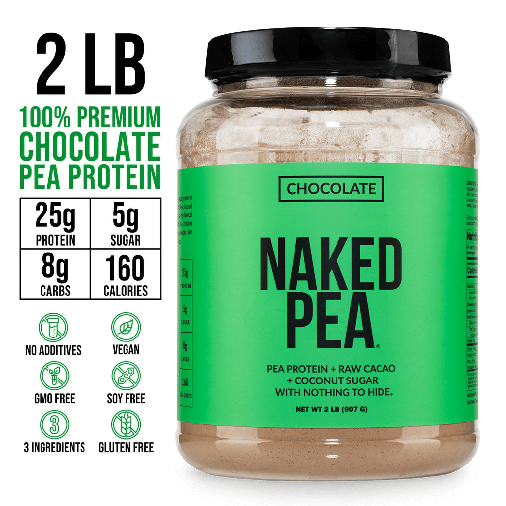 Chocolate Pea Protein Powder - Chocolate - Standard Size for Convenient Daily Protein Mixing