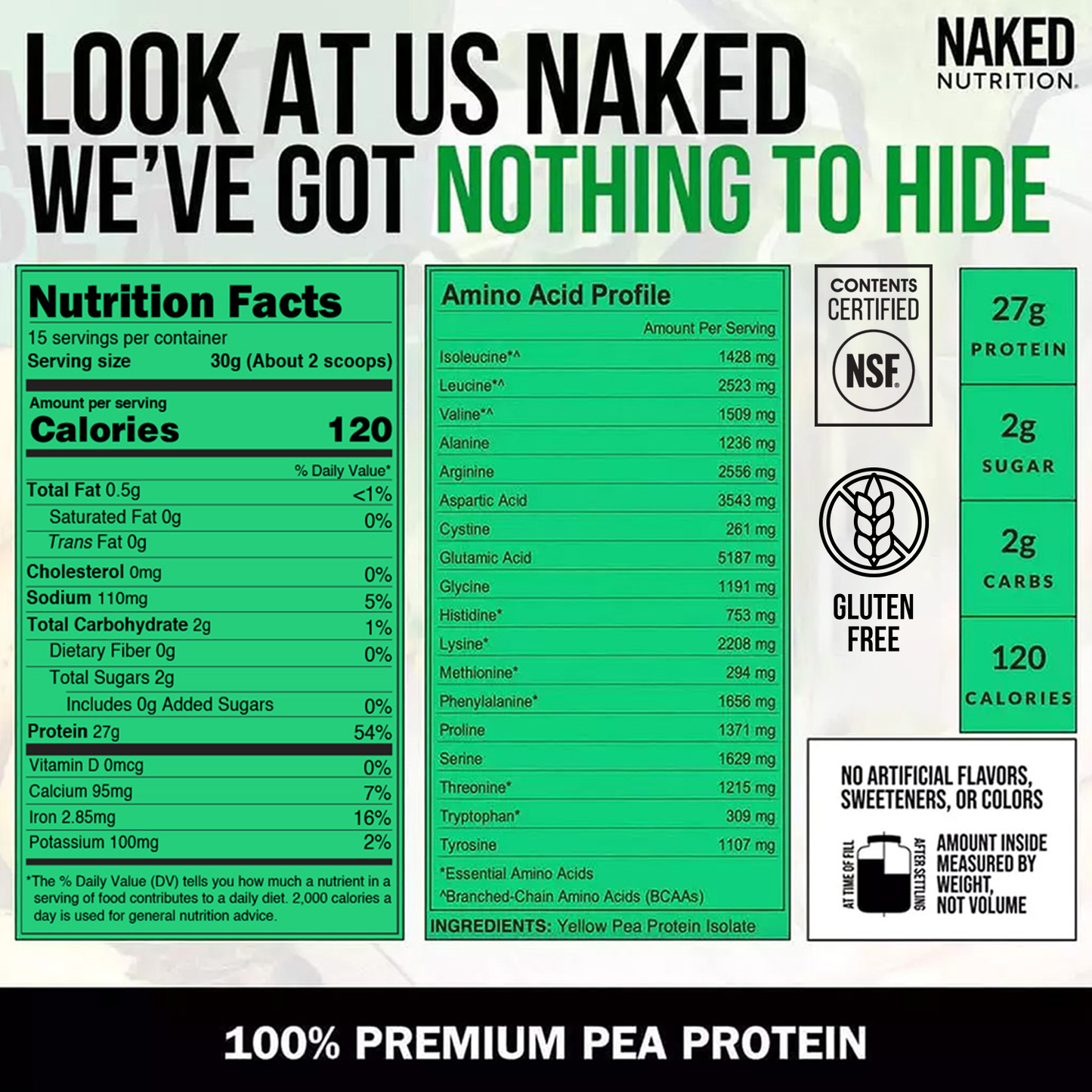 Pea Protein Powder 1lb - Unflavored for Convenient Daily Protein Mixing