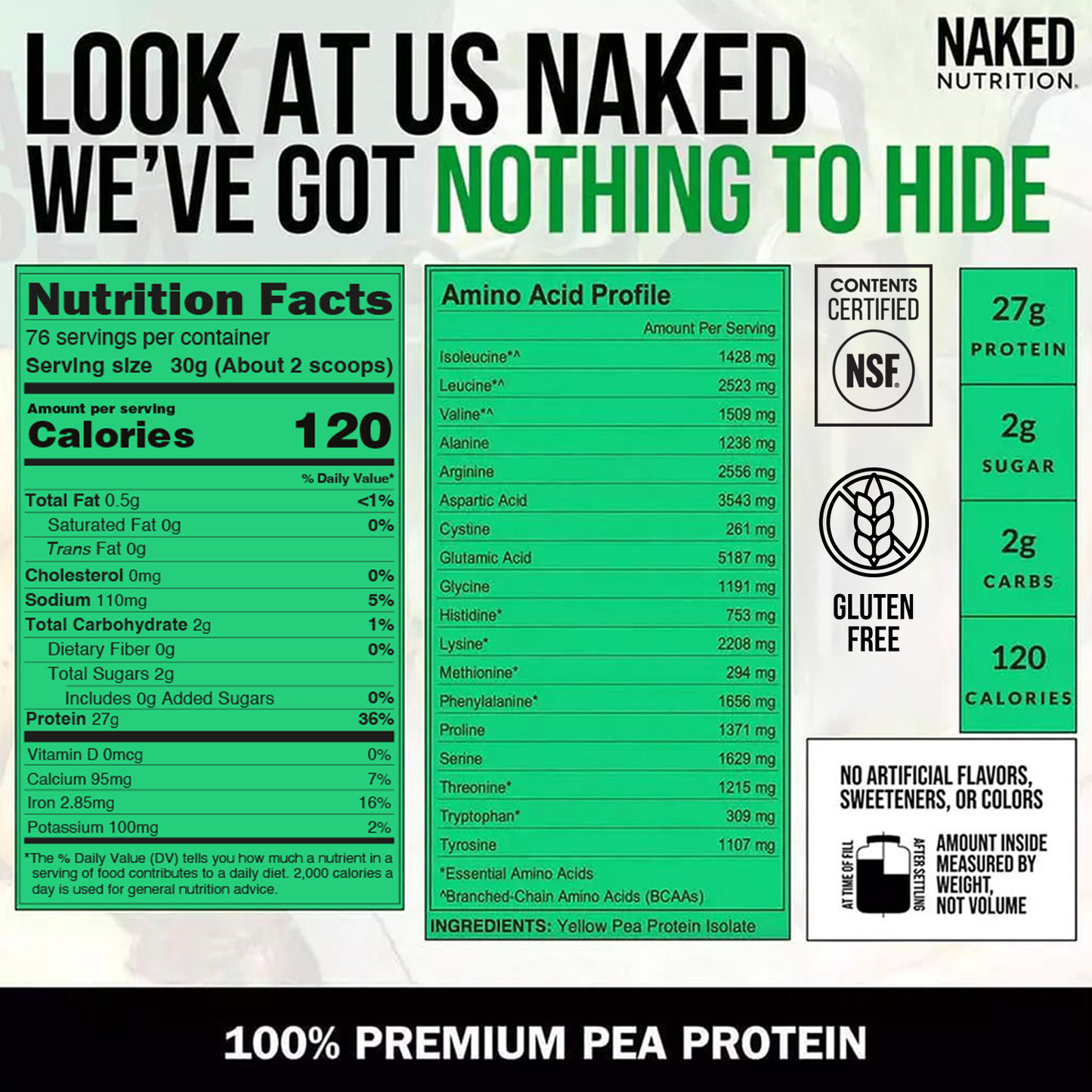 Pea Protein Powder - Unflavored - Value Size for Convenient Daily Protein Mixing