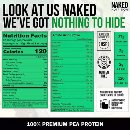 Pea Protein Powder - Unflavored - Value Size for Convenient Daily Protein Mixing