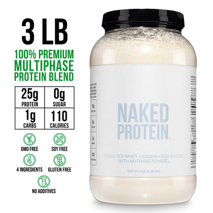 Protein Powder Blend - 3LB Egg Whey and Casein Protein Blend - 3LB for Convenient Daily Protein Mixing