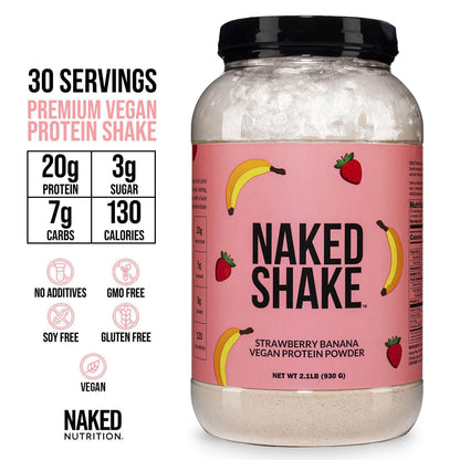 Strawberry Banana Protein Shake - Strawberry Banana for Smooth Shakes at Home or On the Go