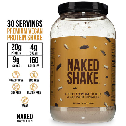Chocolate PB Protein Shake - Chocolate Peanut Butter for Smooth Shakes at Home or On the Go