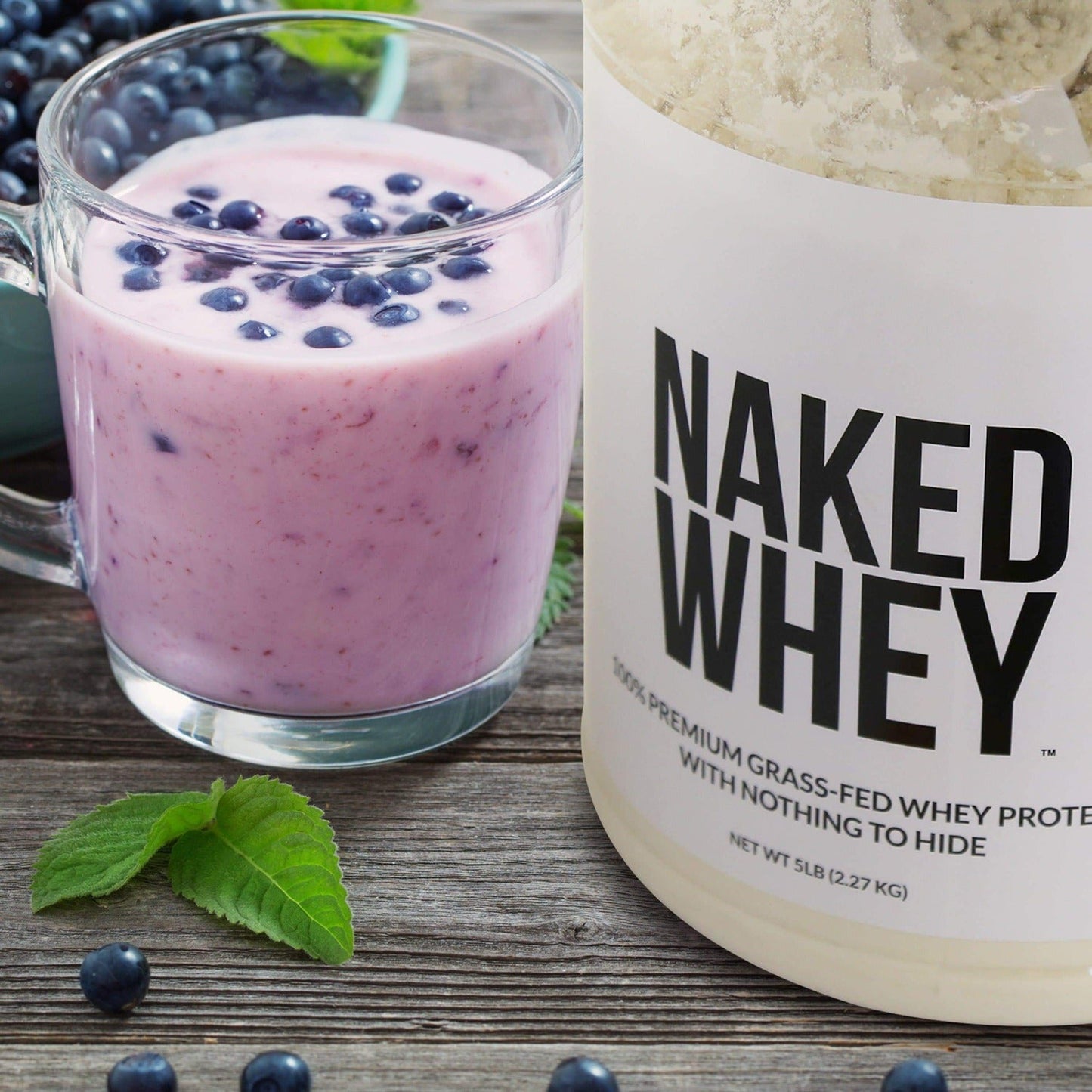 Strawberry Whey Protein Powder - Strawberry - Standard Size for Convenient Daily Protein Mixing
