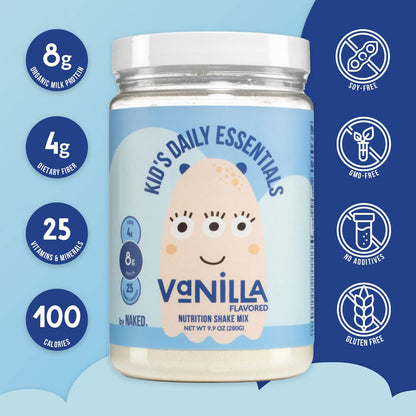 Kids Nutrition Shake - Vanilla Formula for Simple Daily Nutrition Routines