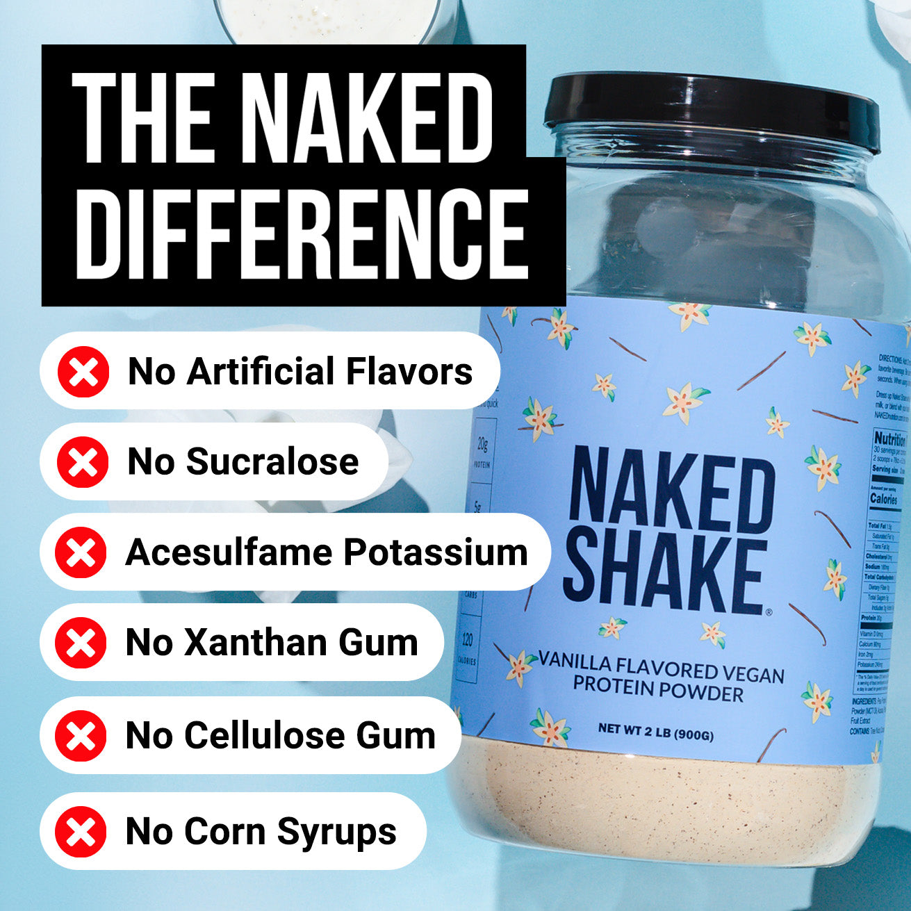 Vanilla Protein Shake - Vanilla for Smooth Shakes at Home or On the Go