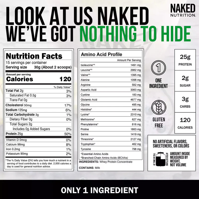 Grass Fed Whey Protein Powder - Unflavored - Compact Size for Convenient Daily Protein Mixing