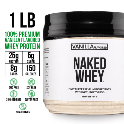 Vanilla Whey Protein Powder 1lb - Vanilla for Convenient Daily Protein Mixing