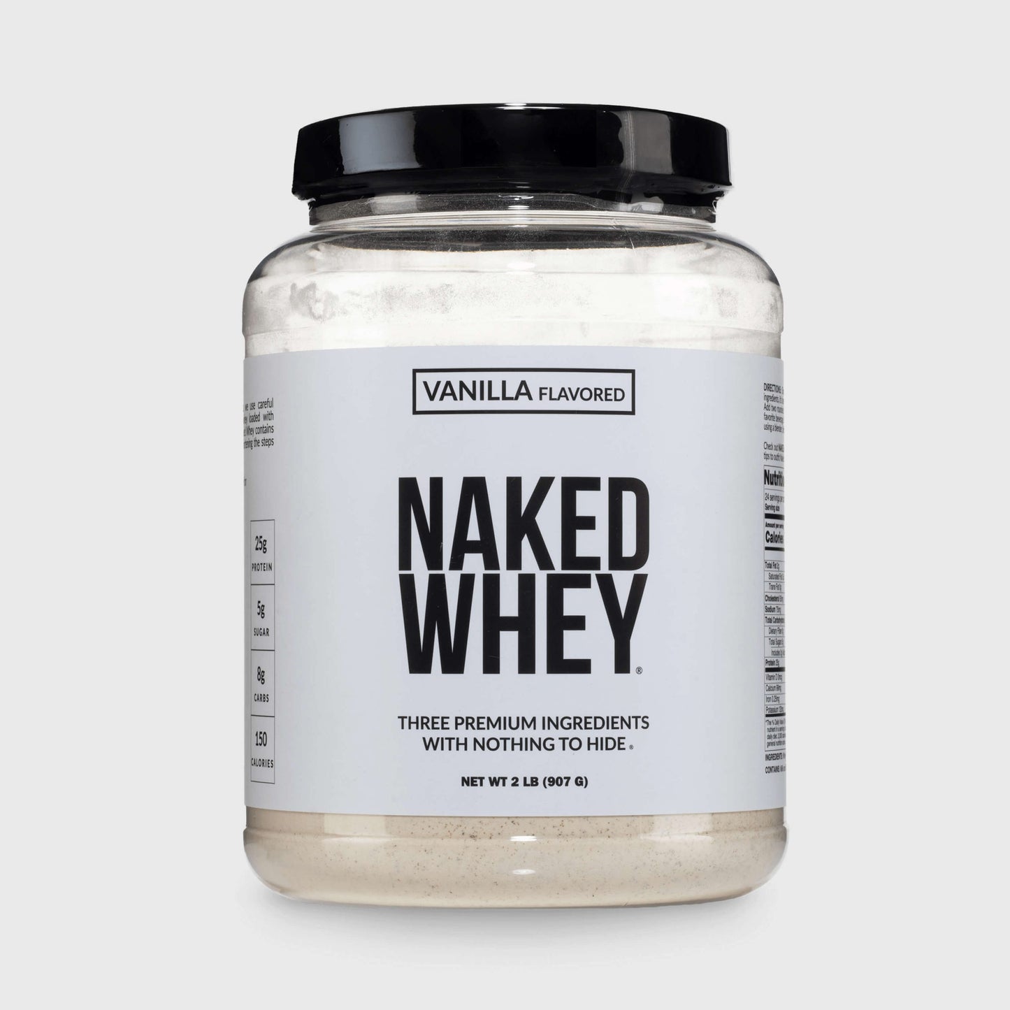 Vanilla Whey Protein Powder - Vanilla - Standard Size for Convenient Daily Protein Mixing