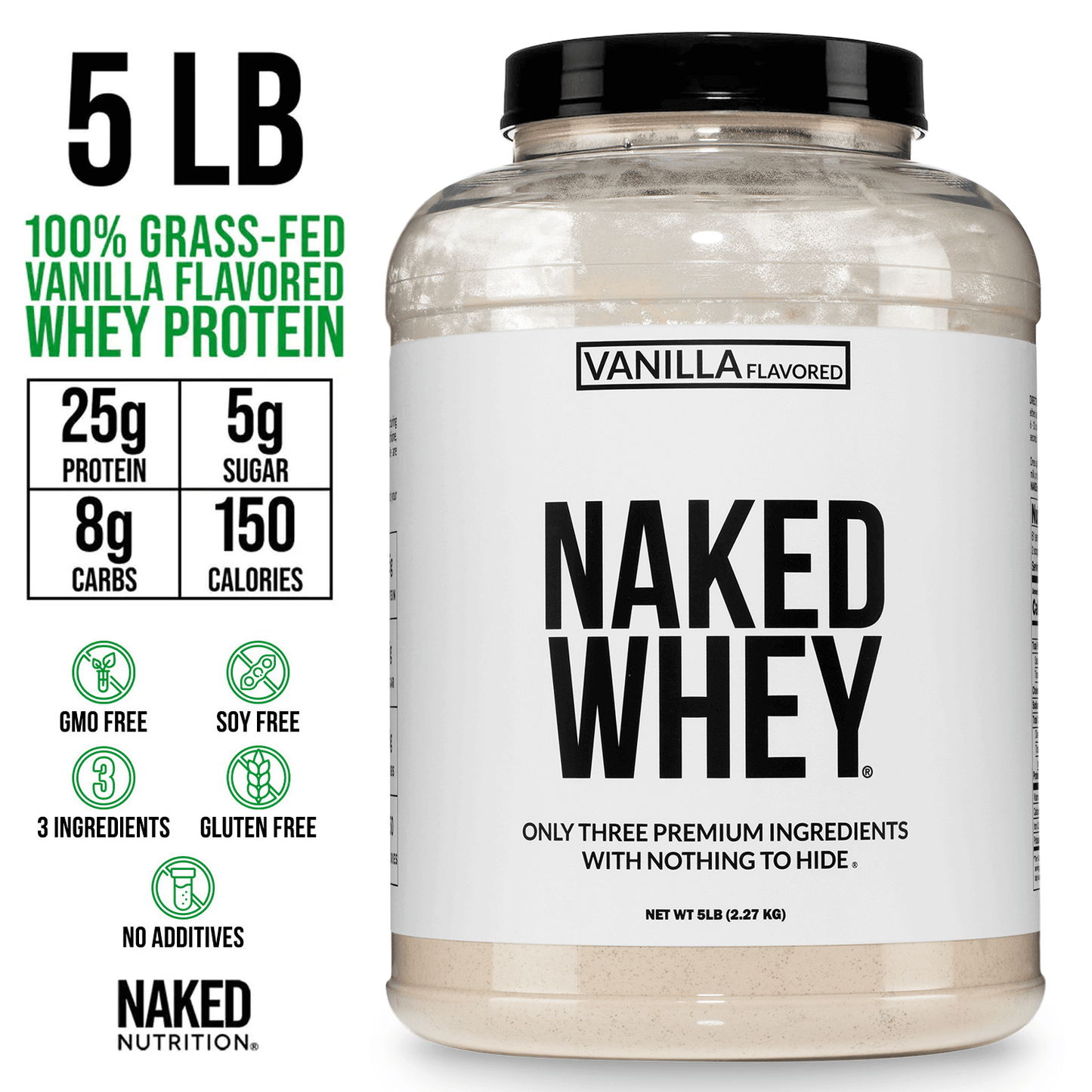 Vanilla Whey Protein Powder - Vanilla - Value Size for Convenient Daily Protein Mixing