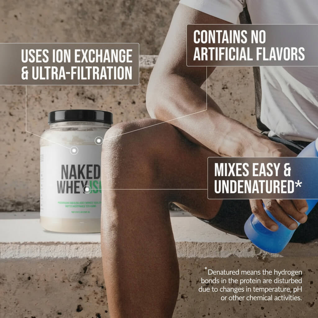 Grass Fed Whey Isolate Protein Powder - Unflavored for Convenient Daily Protein Mixing